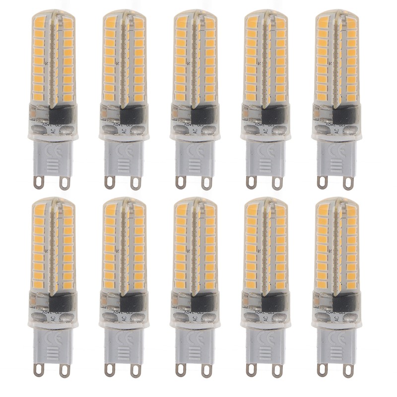 10Pcs G901052 1.5W Mini Silicone Bi‑Pin LED Light Bulb Kit