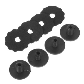 LEDmomo 4 Sets Umbrella Tip Cap Replacement Plastic Durable Umbrella Repair Top Cover for Folding Umbrellas Screw Diameter for Quick Repair and Easy Installation