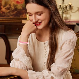 2er Set Surfer Armband Herren & Damen Naturstein Perlen Armbänder für Männer Frauen Unisex Einstellbare Wasserdichte Seil Armbänder Set Armband