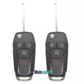 WHOLESALE KEY 2 For 2015-2020 FORD F-150 F250 F350 REMOTE FLIP KEY 4 BUTTON STARTER N5F-A08TDA