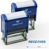 Received by Date Self Inking Rubber Stamp (Blue Ink) Medium