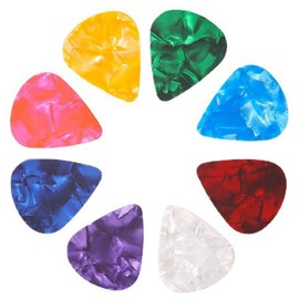 Guitar Pick Guitar Thickness 0.02 inch (0.5 mm), 0.03 inch (0.75 mm), 0.04 inch (1.0 mm), Random Color, Teardrop Cell Material, 15 PCS