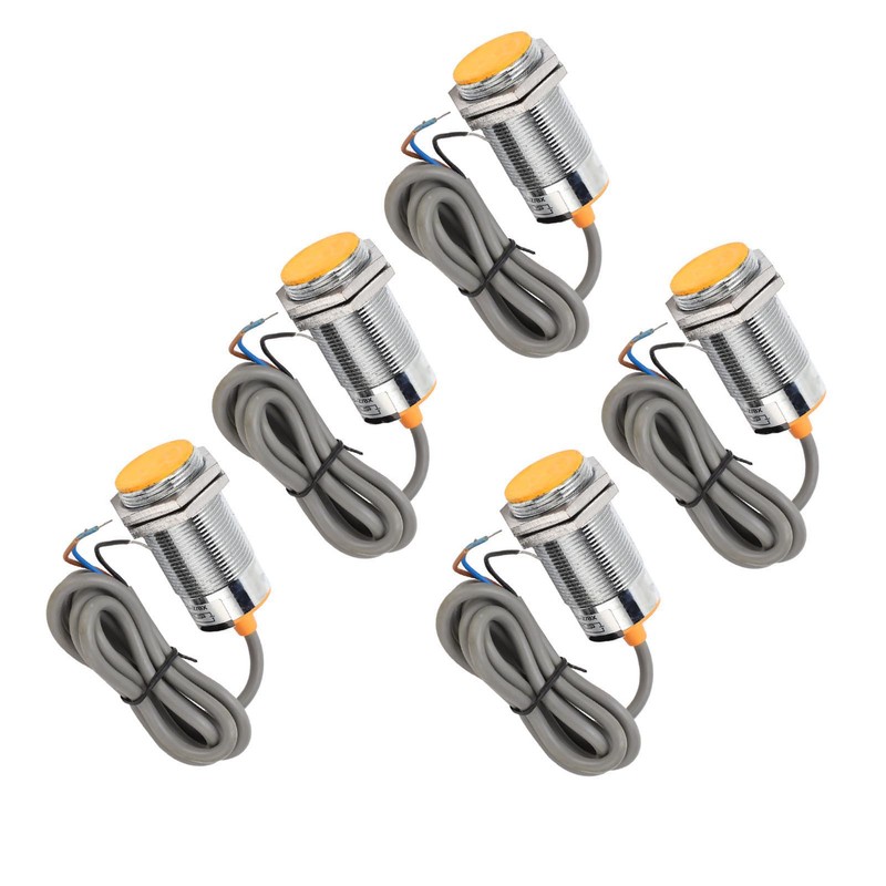5Pcs Metal Inductive Switch Proximity Limit Sensor NPN 3‑Wire Normally
