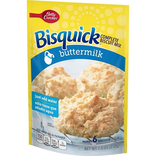 Betty Crocker Bisquick Complete Mix Buttermilk Biscuits, 7.5 oz (Pack