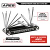 ARES 44000-10-Piece Tamper-Proof Folding Star Key Set - Sizes Include