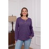 XIEERDUO Womens Long Sleeve Tops Womens Purple Winter Sweater Tunic