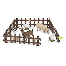 PAPO FARMYARD FRIENDS Tiere Accessories, 39215 Set of Fences, Multicolour, One Size