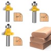 1/2 Inch Shank Round-Over Router Bits Corner Rounding Edge-Forming Roundover