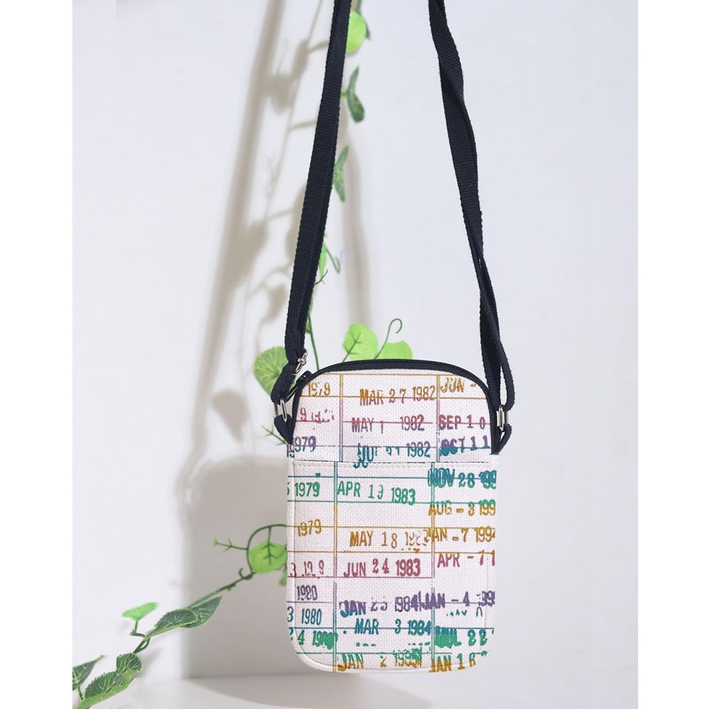 KUIYAI Rainbow Library Crossbody Bag, Return To Library, Library Card