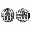 Abalorio de golf de plata de ley 925 con abalorios