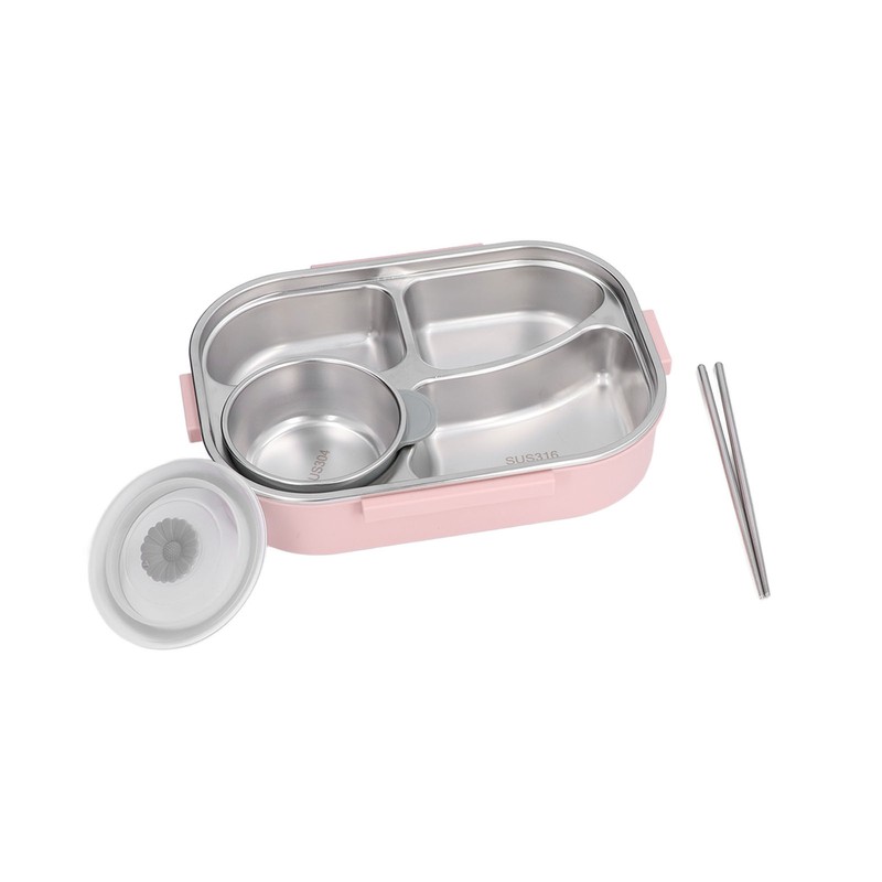 Stainless Steel Lunch Box Office Worker Student Children's Canteen Compartment