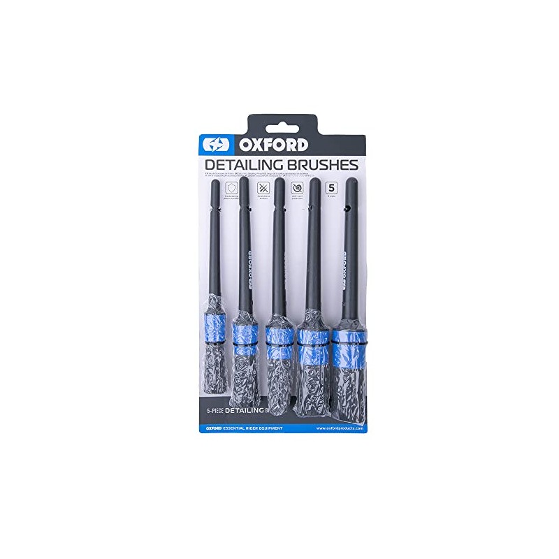 Oxford Motorcycle, 5 Pieces Different Size Car Brush, Detailing Kit