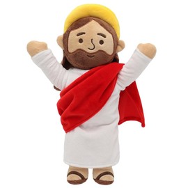 Yelakey Jesus Plush, Jesus Stuffed Doll, Jesus Plushie Toys Christian Stuff Religious Party Favors Gifts for Kids, Religious Gift, Christian Baptism Gift, Thanksgiving Christmas Gift Decoration:_Blue