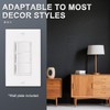 Baomain Triple Rocker Light Switch with Wall Plate, 15A 120V