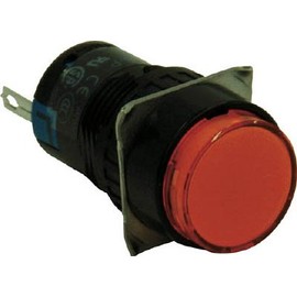 IDEC AL6M-P4R Indicator Light, A6 Series, Diameter 0.6 Inches (16 mm), Round Shape