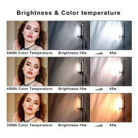 generic Lámpara Led De Doble Brazo Con Trípode De 2m