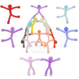 16 Pack Fridge Magnets Men - Cute Mini Magnetic People, Small Colorful Novelty Rubber Refrigerator Magnets, Decorative Self-Stick Funny Flexible Magnetic Men for Whiteboard, School, Office, Solid