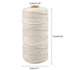jijAcraft 3MM Macrame Cord for Crafts,100M Beige Cotton Macrame Craft