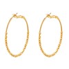 YYWANGART Gold Hoop Earrings 14k Gold Plated Hoop Earrings for