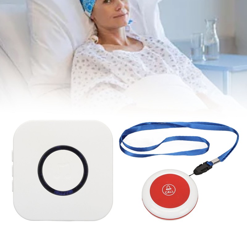Wireless Caregiver Pager 4 Level Volume Waterproof SOS Alert Button