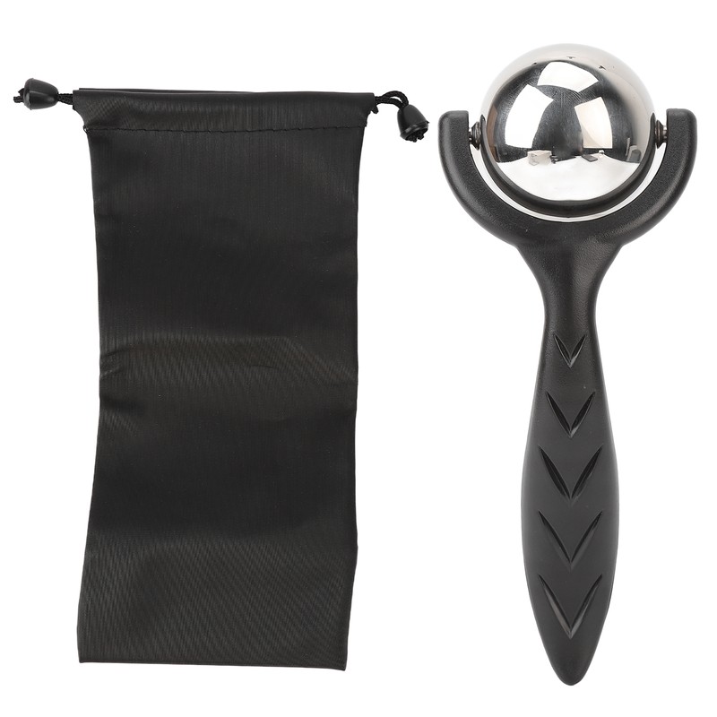 Facial Roller Massage Ball Ergonomic Handle Cold Hot Compression Stainless