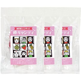 Dentist made candy sticks, strawberry flavor, melon flavor, pine flavor, 1 bag each, total 3 bags set (10 pieces/bag)