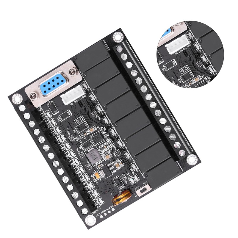 DC 24V PLC Regulator FX1N-20MR Industrial Control Board Programmable Logic