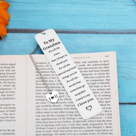 Gigi Gifts for Grandma Nana Mimi, Stocking Stuffers, Bookmarks for Grandma Grandmother from Grandaughter Grandson, Birthday Thanksgiving Retirement Gifts for Nana Grammy Mimi, Best Grandma Gifts
