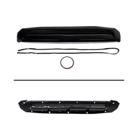 SAIQINGSP Hood Molding Compatible with 2014-2021 Toyota Tundra Hood Scoop Gloss Black Front Upper Grill Trim Replace for 76180-0C030,761800C030