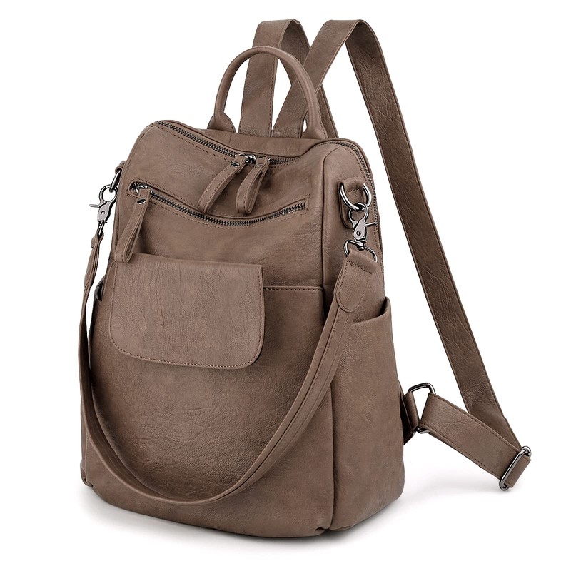 UTO Women's Elegant Backpack with Shoulder Strap Fashionable Multifunctional Backpack