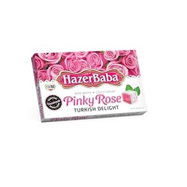 Hazer Baba Turkish Delight Candy, Rose Flavored, Gourmet Snack Box, Traditional, Vegan Snack, Turkish Lokum, Unique Sweets, Loukumi, Delicias Turcas, Halal, Kosher, 10.5oz (300g)