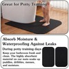 4 Pack Upgrade Round Toilet Mats,Toilets Floor Protector from Urine,Toilet
