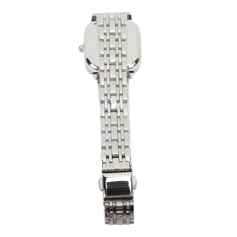 Women Quartz Watch Alloy Steel Strap Stylish Waterproof Ladies Square