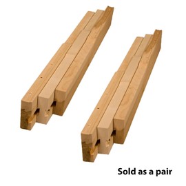 Osborne Standard Wooden Table Slide Set, 26" Standard Table Slide (Allows for 26" Opening), Standard Table Extension for Table with 4 Legs