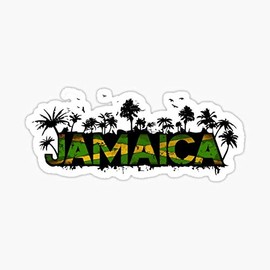 Jamaica Design Sticker - Graphic for Auto, Wall, Laptop, Cell, Truck Windows, Cars
