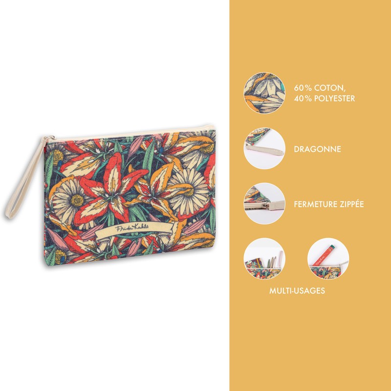 Clairefontaine - 116229C - A Multi-Purpose Cotton Pencil Case with