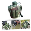 GANAZONO Camping Accessory Canteen Portable Aluminum Water Bottle Leak-Proof for