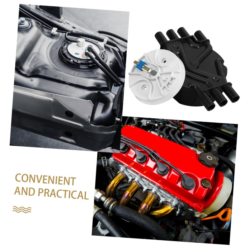Gatuida 1set Car Ignition Distributor Cap and Rotor Kit Construction