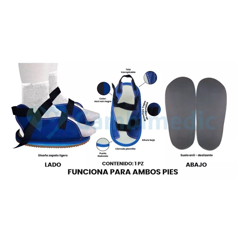 Gambimedic Zapato Ferula Para Yeso Bota Comoda Fractura Post Operatorio