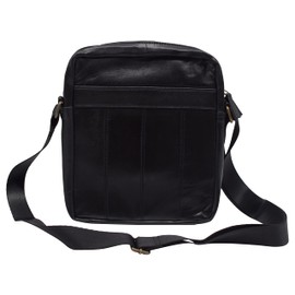 MARSHAL Genuine Leather Man Purse Shoulder Bag Small Mens Crossbody Messenger Bags for Work & Travel