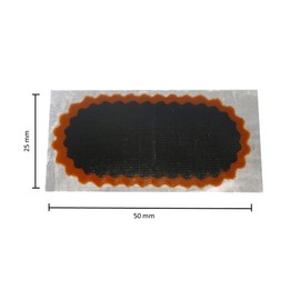 Pack of 100 Original Rubber Patches / Tube Patches No.F2 (50 x 25 mm) Red Edge (Item No. 5000191) + fishingglue Product Description