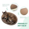 ROMOHOM Oval Cardboard Cat Scratcher Bed Lounge Couch for Indoor