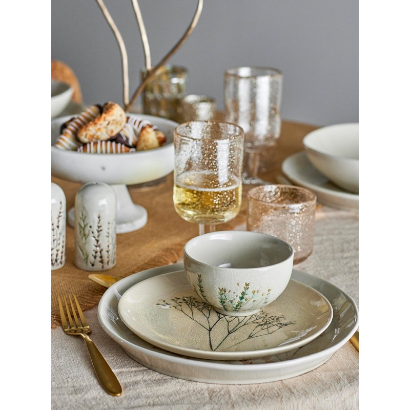 Bloomingville Elegant TE Ceramic Tableware with a Diameter of 22