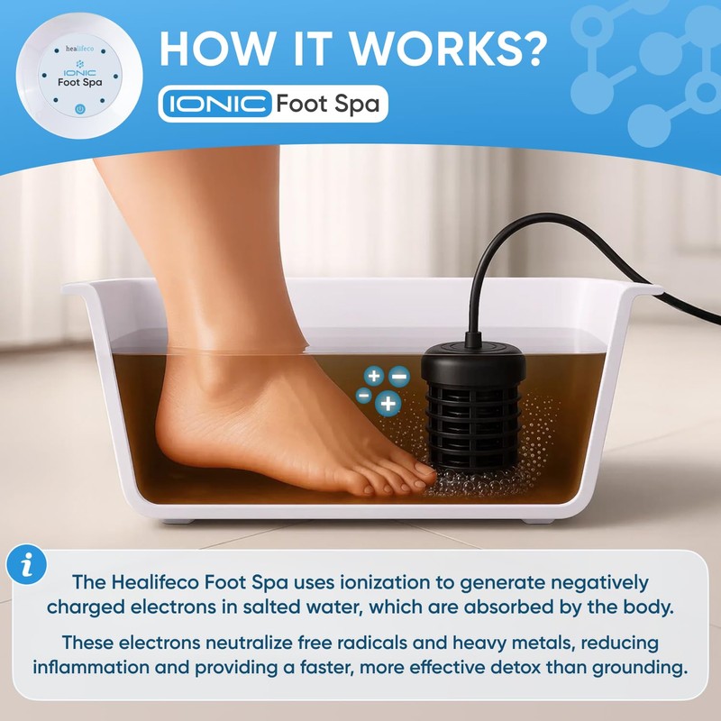 Healifeco Ionic Foot Spa – Detox Your Body from Toxins,