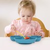 3pcs Toddler Divided Plate Set Silicone Baby Suction Plate Anti