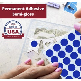 Royal Green Round Sticky Labels to Write on Inventory and Labeling, Pricing Dot Stickers 1.9 cm (19 mm), 2000-Pack (Black)