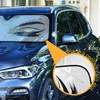 Oarencol Women Eyes Eyelash Car Windshield Sun Shade Foldable UV