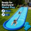 Extra-Wide Backyard Water Slide with Dual Sprayers & 2 Bodyboards