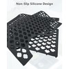 Behok Separable Silicone Sink Protector Grid Mat 28-7/16x13-13/16",Black
