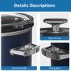 Sunvivipro 2QT Small Slow Cooker with Removable Ceramic Pot, Food